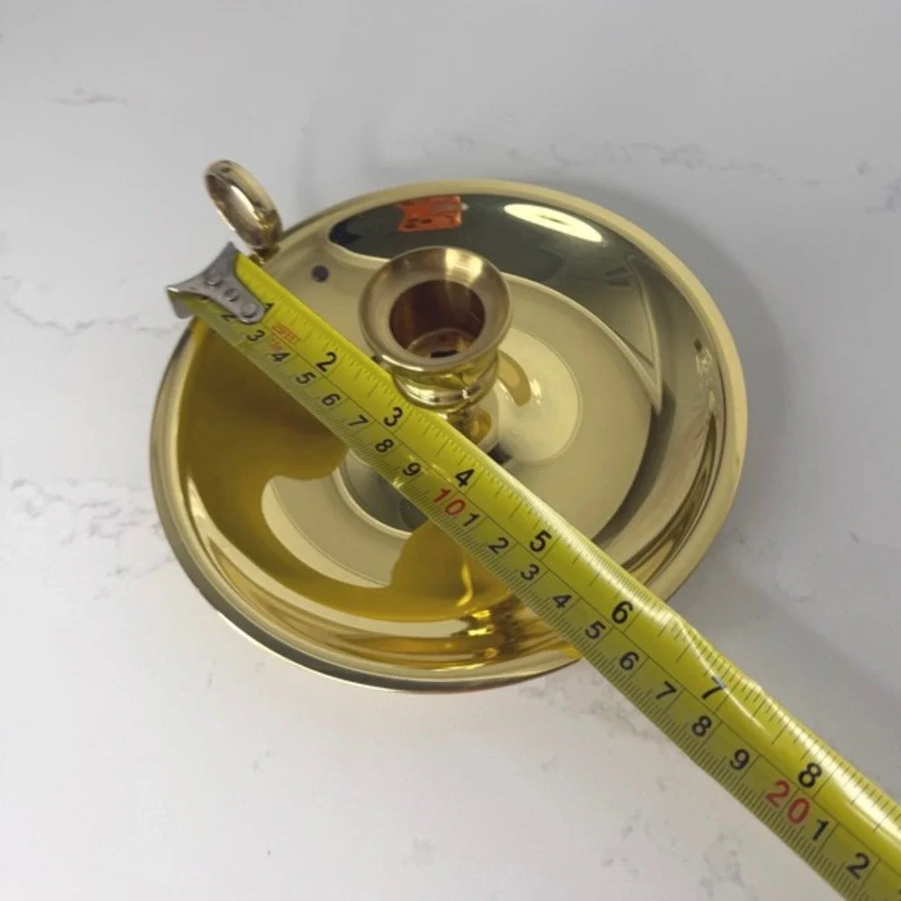 Baldwin & Smithsonian Institute Brass Chamberstick Candle Holder‎ 6 Inch EUC